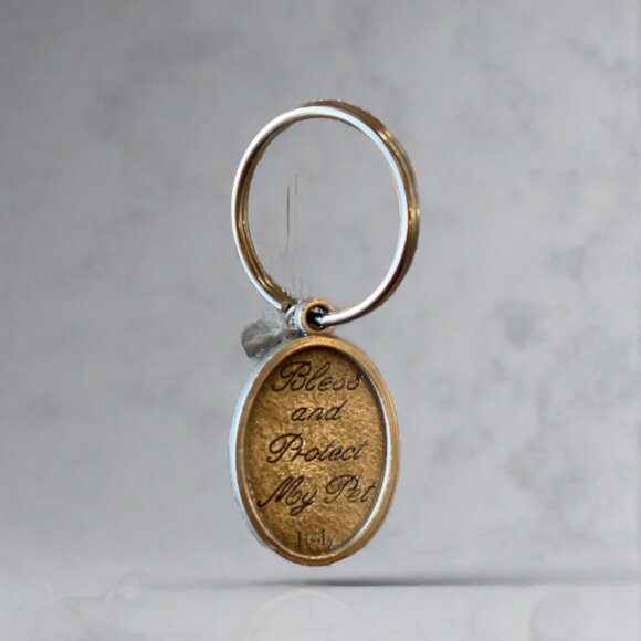 HOST PICK 😻 St. Francis Bless this Pet Medallion Collar Tag - Picture 3 of 3